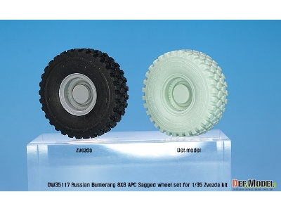 Russian Vpk-7829 Bumerang Apc Sagged Wheel Set ( For Zvezda 1/35) - image 9