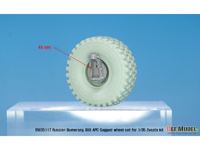 Russian Vpk-7829 Bumerang Apc Sagged Wheel Set ( For Zvezda 1/35) - image 10