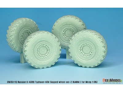 Russian K-4386 Typhoon-vdv Sagged Wheel Set 2- Kama ( For Meng 1/35) - image 5