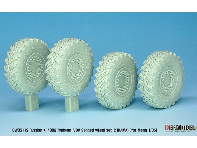 Russian K-4386 Typhoon-vdv Sagged Wheel Set 2- Kama ( For Meng 1/35) - image 7