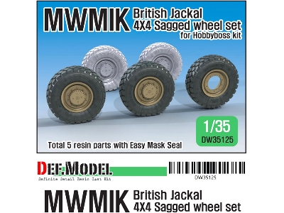 Uk Jackal1 Mwmik 4x4 Sagged Wheel Set - image 1