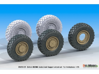 Uk Jackal1 Mwmik 4x4 Sagged Wheel Set - image 4