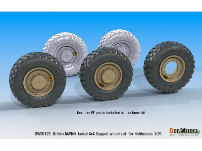 Uk Jackal1 Mwmik 4x4 Sagged Wheel Set - image 8