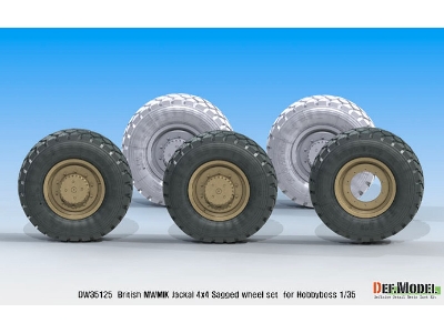 Uk Jackal1 Mwmik 4x4 Sagged Wheel Set - image 9