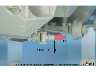 German Tpz-1 Fuchs Abc Sagged Wheel Set 1 Mich.Xl - image 12