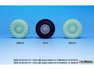 German Tpz-1 Fuchs Abc Sagged Wheel Set 2 Continetal Hcs - image 10