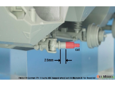 German Tpz-1 Fuchs Abc Sagged Wheel Set 2 Continetal Hcs - image 12