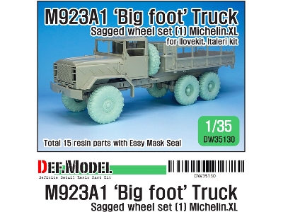 M923a1 Big Foot Truck Mich. Xl Sagged Wheel Set - image 1