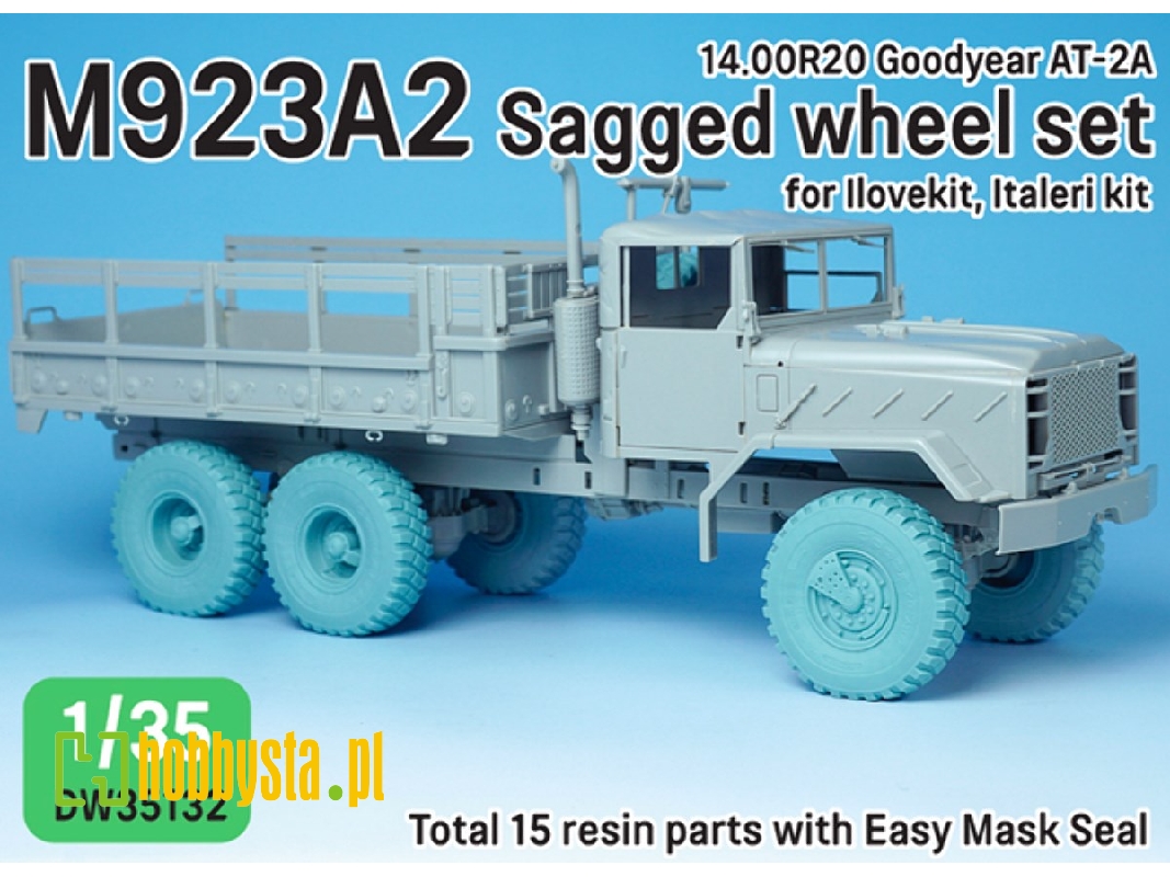 M923a2 Big Foot Truck Goodyear Sagged Wheel Set - image 1 M923a2 Big Foot Truck Goodyear Sagged Wheel Set - image 1