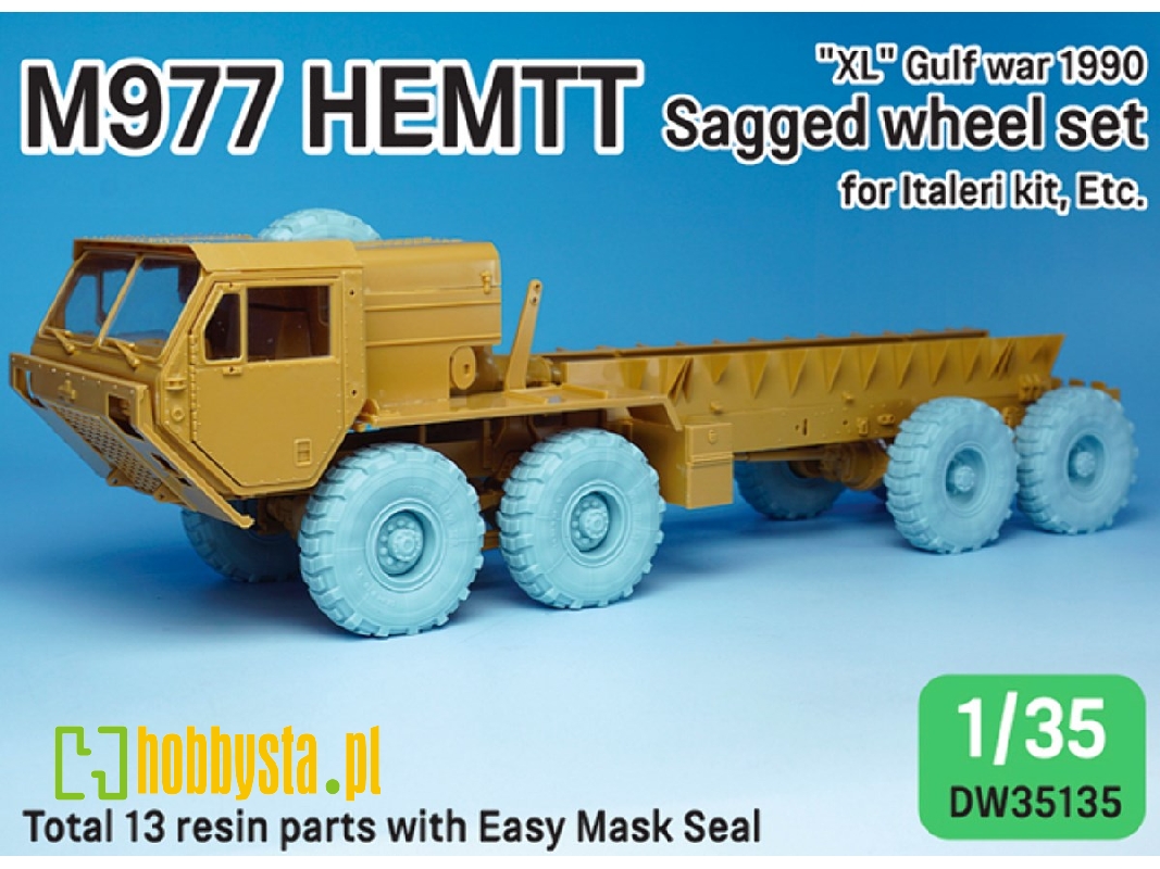 Us M977 Hemtt Truck Mich.Xl 1990 Sagged Wheel Set - image 1