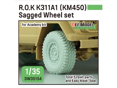 R.O.K K311a1 (Km450) - Sagged Wheel Set (For Academy) - image 1