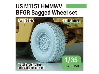 Us M1151 Hmmwv Bfgr - Sagged Wheel Set (Retooled Dw35032) - image 1