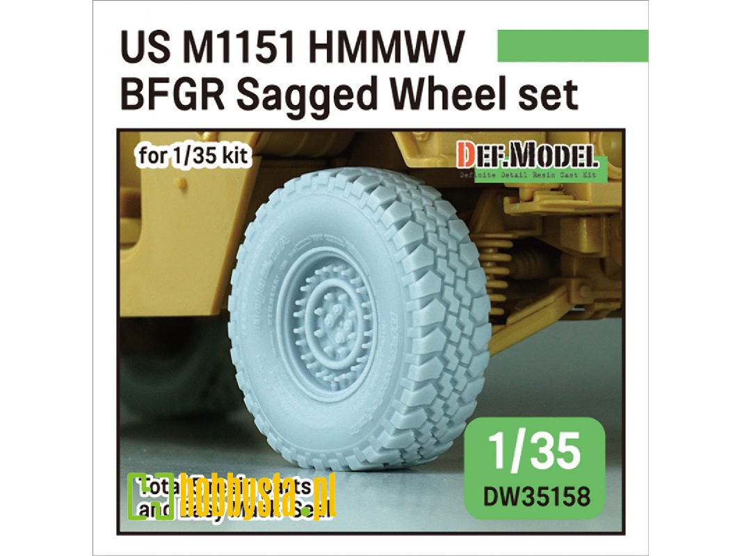 Us M1151 Hmmwv Bfgr - Sagged Wheel Set (Retooled Dw35032) - image 1