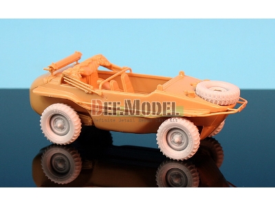 Schwimmwagen Wide Tire(Continental)-sagged (For Tamiya 1/48) - image 5