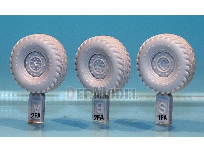 Hmmwv Rt/Ii Sagged Wheel Set (For Tamiya 1/48) - image 3