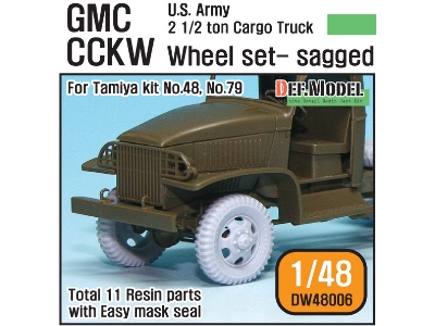 Us Army Gmc Cckw Wheel Set (For Tamiya 1/48) - image 1