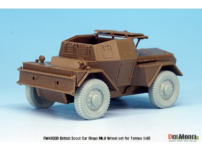 British Armored Scout Car Dingo Mk.Ii Wheel Set (For Tamiya 1/48) - image 6