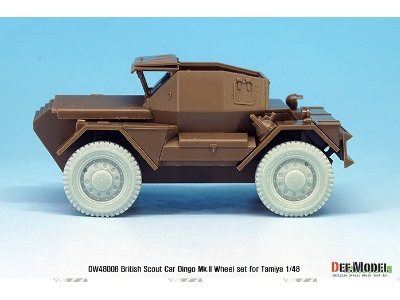 British Armored Scout Car Dingo Mk.Ii Wheel Set (For Tamiya 1/48) - image 7