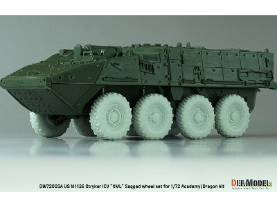 Us M1126 Stryker Icv Xml - Sagged Wheel Set (For Academy/Dragon) - image 5