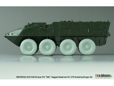 Us M1126 Stryker Icv Xml - Sagged Wheel Set (For Academy/Dragon) - image 6