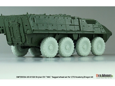 Us M1126 Stryker Icv Xml - Sagged Wheel Set (For Academy/Dragon) - image 10