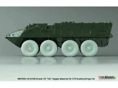 Us M1126 Stryker Icv Xzl - Sagged Wheel Set (For Academy/Dragon) - image 6