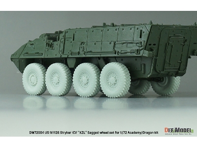 Us M1126 Stryker Icv Xzl - Sagged Wheel Set (For Academy/Dragon) - image 7