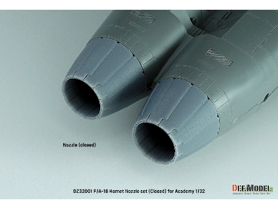 F/A-18a/B/C/D Hornet Exhaust Nozzle Set - Closed (For Academy) Setp.2022 - image 3