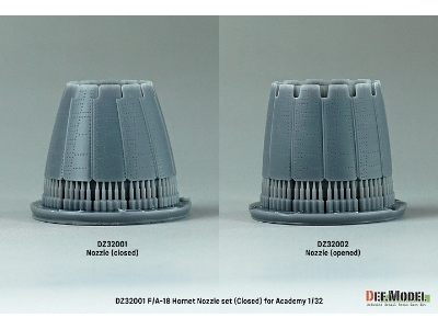 F/A-18a/B/C/D Hornet Exhaust Nozzle Set - Closed (For Academy) Setp.2022 - image 4