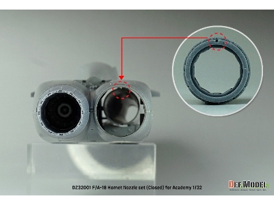 F/A-18a/B/C/D Hornet Exhaust Nozzle Set - Closed (For Academy) Setp.2022 - image 7