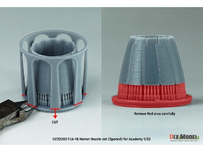 F/A-18a/B/C/D Hornet Exhaust Nozzle Set - Opened (For Academy) Setp.2022 - image 5