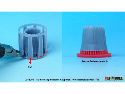 T-50 Black Eagle Nozzle Set - Opened - image 3