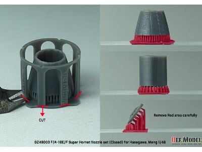 F/A-18e/F Super Hornet Nozzle Set - Closed - image 8