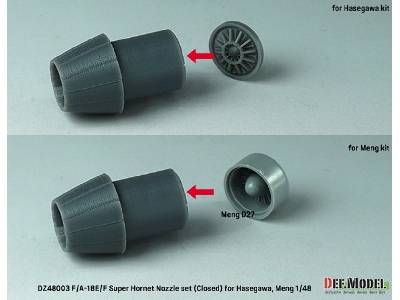 F/A-18e/F Super Hornet Nozzle Set - Closed - image 9