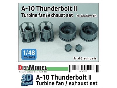 A-10 Thunderbolt Ii Turbine Fan / Exhaust Nozzle Set (For Academy) - image 1