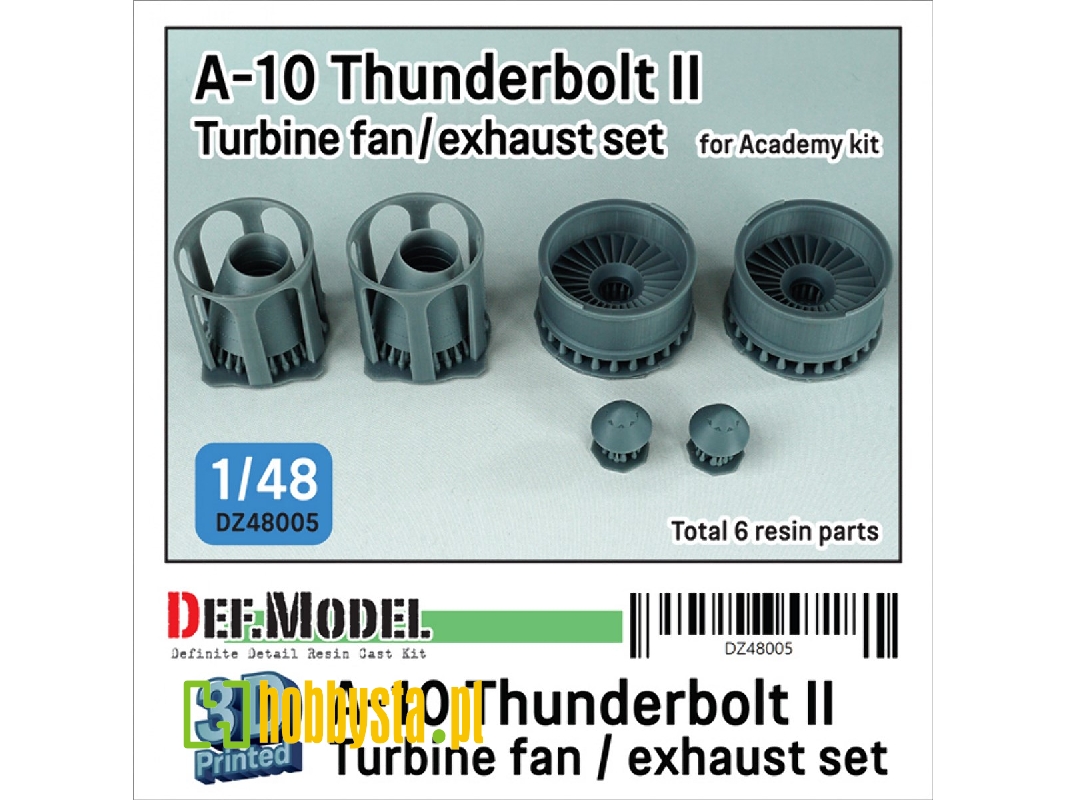 A-10 Thunderbolt Ii Turbine Fan / Exhaust Nozzle Set (For Academy) - image 1