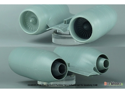 A-10 Thunderbolt Ii Turbine Fan / Exhaust Nozzle Set (For Academy) - image 3
