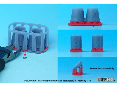 F/A-18e/F/G Super Hornet Exhaust Nozzle Set - Closed - image 6