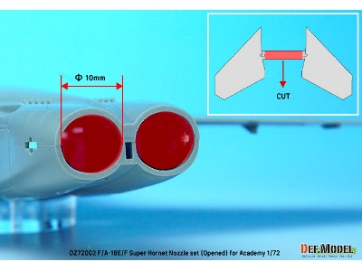 F/A-18e/F/G Super Hornet Exhaust Nozzle Set - Opened - image 8