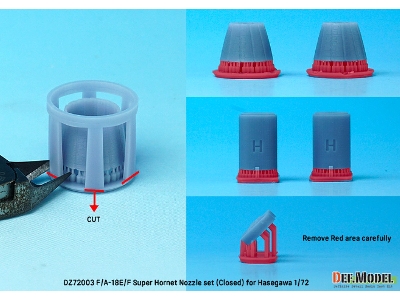 F/A-18e/F/G Super Hornet Exhaust Nozzle Set - Closed - image 6