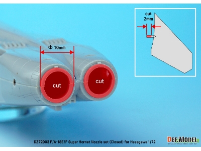 F/A-18e/F/G Super Hornet Exhaust Nozzle Set - Closed - image 8