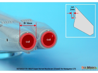 F/A-18e/F/G Super Hornet Exhaust Nozzle Set - Opened - image 8