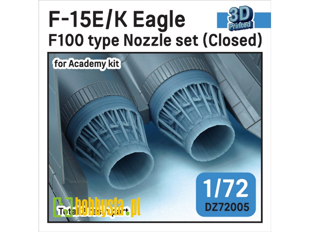 F-15e/K Eagle F100 Type Nozzle Set - Closed (For Academy) Sept.2022 - image 1