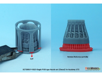 F-15e/K Eagle F100 Type Nozzle Set - Closed (For Academy) Sept.2022 - image 5