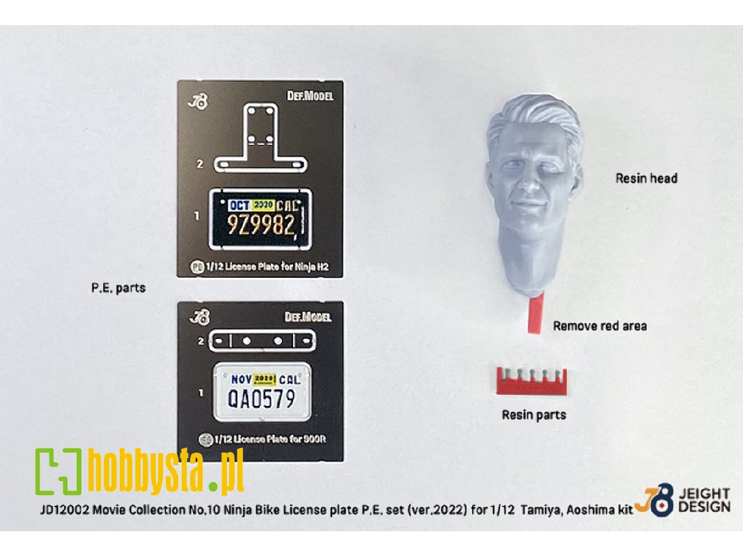 Ninja Bike License Plate Pe Set - Movie Collection No.10 (For Tamiya, Aoshima Kit) - image 1 Ninja Bike License Plate Pe Set - Movie Collection No.10 (For Tamiya, Aoshima Kit) - image 1