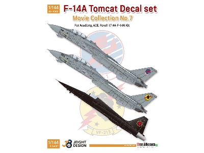 F-14a Tomcat Decal Set - Movie Collection No.7 (For Revell, Ace Corp. Academy Kit) - image 1