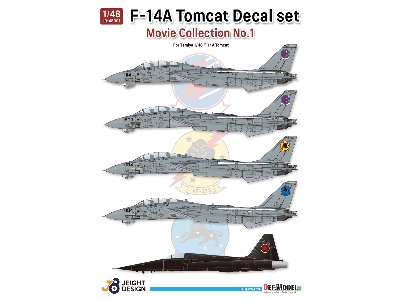 F-14a Decal Set Movie Collection No.1 (For Tamiya Kit) - image 2