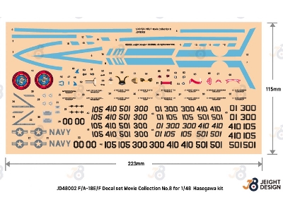 F/A-18e/F Super Hornet Decal Set - Movie Collection No.8 - image 2