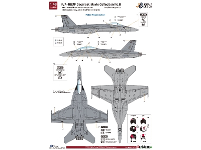 F/A-18e/F Super Hornet Decal Set - Movie Collection No.8 - image 9