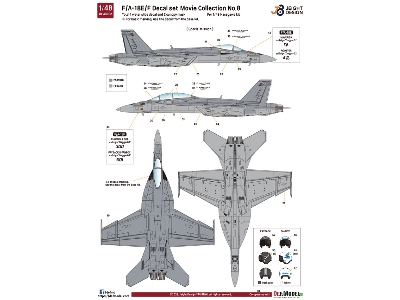 F/A-18e/F Super Hornet Decal Set - Movie Collection No.8 - image 10